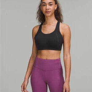 NWT Lululemon Air Support Bra Black High-Support Sports Bra with Vent Detail